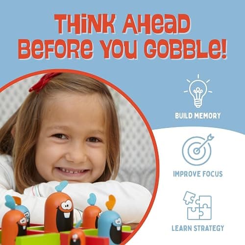 Blue Orange - Gobblet Gobblers (Wood) The Original Game!, Tic Tac Toe Strategy Board Game, Award Winning Kids and Family Friendly Educational Board Game, 2 Players, Ages 5+ thumbnail 5