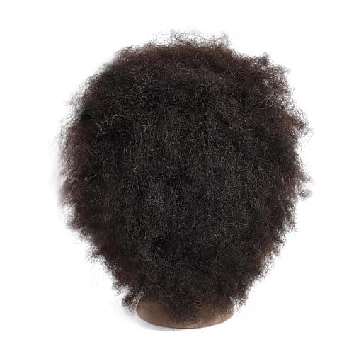 Romance Queen Mannequin Head Human Hair Curly For Black Women Training Head Cosmetology Doll Head for Hairdresser Girls Manikin Head Practice Styling Braiding with Stand thumbnail 3