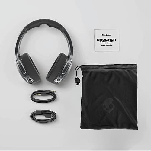 Skullcandy Crusher 540 Active Wireless Bluetooth Headphones with Multi-Sensory Bass, Noise Isolating Over-Ear Fit, Sweat and Water Resistant, 40 Hours Battery, Microphone for iPhone Android - Smoke thumbnail 12