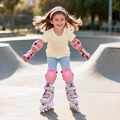 SWAY Inline Skates 4 Size Adjustable for Girls and Boys, All Wheels Light Up, Outdoor Inline Skates for Kids and Youths Age 4-16, Lightweight & Comfortable for Beginner thumbnail 7