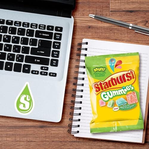 STARBURST Gummies Sours, Candy Gummy Snacks, Sour Candy, 5 oz Bag | STARBURST Gummies Sours gummy candy, sour candy for snacking, sharing, pantry, office, on the go, sweet treat, gummy snacks thumbnail 5