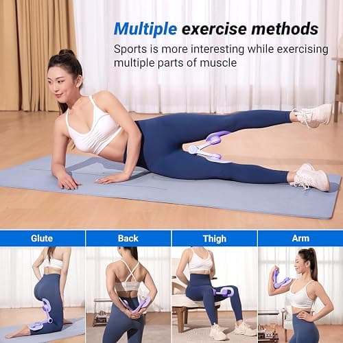 MERACH Thigh Trainer, Pelvic Floor Muscle Trainer, Inner Thigh Exercise Workout Equipment for Home Gym, Pelvic Floor Strengthening Women thumbnail 2
