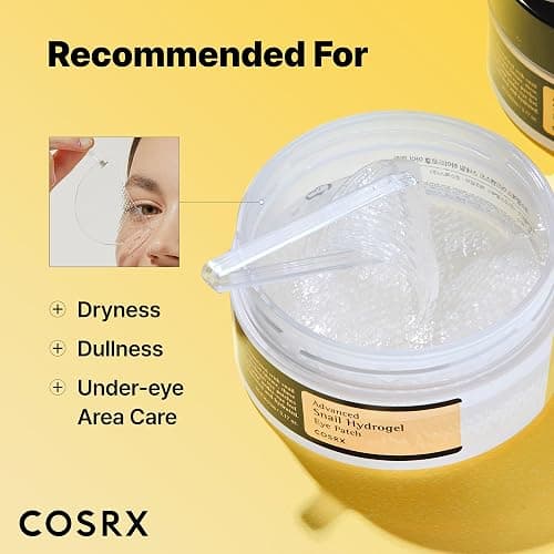 COSRX Advanced Snail Hydrogel Eye Patch (60pc), Gel Serum Mask, Puffy Undereye Treament, Fine Lines, Refresh, Hydrate, Korean Skin Care, Stocking Stuffers for Women thumbnail 6