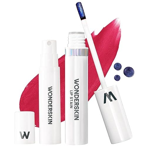 Wonderskin Wonder Blading All Day Lip Stain Peel Off Masque and Reveal Kit - Long Lasting, Waterproof Pink Lip Tint, Transfer Proof Natural Makeup Stain Kit (First Kiss) - First Kiss Kit