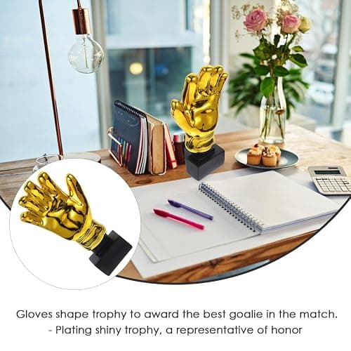 IMIKEYA Award Trophies Goalkeeper Trophy, 10.4 Inch Trophy Gloves Shape Soccer Match Award Cups Fun Prize for Office Kindergarten Celebrations Sports Game Classroom Party Favors for Recognition Gift thumbnail 9