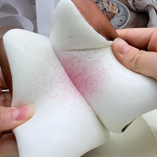 Bread Butter Squishy,Slow Rising Squishy，Stocking Stuffers,Stress Balls，Stress Relief & Fidget Toys for ADHD，Party Favor Gift (White) thumbnail 5