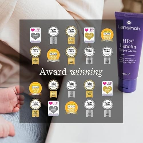 Lansinoh Crème lanoline HPA 40 ml Soin mamelons Allaitement 100% naturelle | Soulage les crevasses, Réduit sécheresse et irritations, Confort des seins, 100% naturelle, Sans rinçage, Sûre pour bébé thumbnail 7