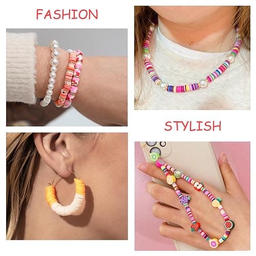 Redtwo 10000 Pcs Clay Beads Bracelet Making Kit | 3 Boxes 60 Colors Beads Set for Friendship Jewelry Making Kit with Charms, Crafts Gifts for Girls Ages 6-12 Kids thumbnail 8
