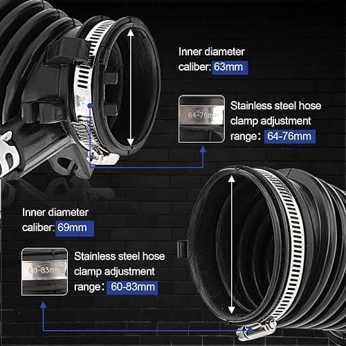 Air Cleaner Intake Hose Tube with Clamps for 2012-2015 Honda Civic 1.8L 2013-2015 Acura Ilx 2.0L (OEM# 17225-R1A-A01) thumbnail 4