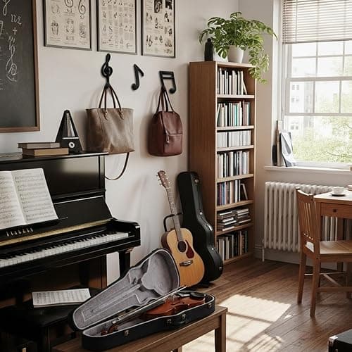 Otoolling 3 Pcs Musical Note Black Finish Cast Iron Hook Musical Note Wall Decorative Hooks with Screws for Music Room Home Kitchen Outdoor Garden Hanging Clothes Caps Bags thumbnail 5