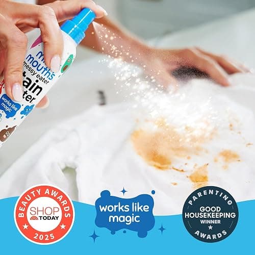 Miss Mouth's Messy Eater Stain Treater Spray - 4oz Stain Remover - Newborn & Baby Essentials - No Dry Cleaning Food, Grease, Coffee Off Laundry, Underwear, Fabric thumbnail 2