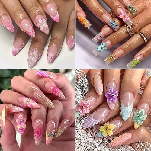 3D Flowers Nail Mold Silicone Nail Tools, Hawaii Hibiscus Floral Petal Nail Design Resin Molds Nail Art Carving Template for Resin Manicure Decorations Accessories DIY Nail Supplies thumbnail 6