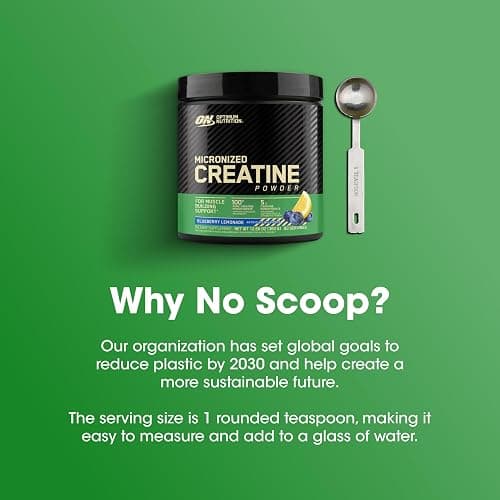 Optimum Nutrition Micronized Creatine Monohydrate Powder, Blueberry Lemonade Creatine, 60 Servings, 360 Grams (Packaging May Vary) thumbnail 7