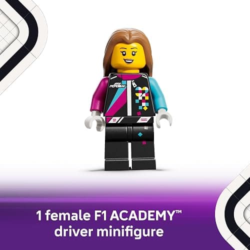 LEGO Speed Champions F1 ACADEMY Race Car Building Toy - Pretend Play Racing Vehicle W/ F1 ACADEMY Minifigure - Play & Display Toy Car for Boys & Girls, Ages 10+ - Gift Idea for Birthdays - 77258 thumbnail 5