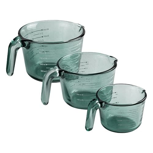 Glass Measuring Cups - Green - Image 1