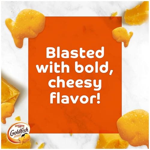 Goldfish Crackers, Flavor Blasted Xtra Cheddar Crackers, Family Size, 10 Oz Bag thumbnail 4