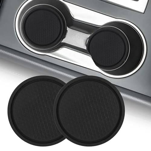 Center Console Cup Holder Replacement Pad Black Compatible with Ford F150 2004-2014 Center Console Cup Holder Pad thumbnail 3