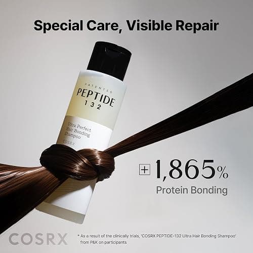 COSRX PEPTIDE 132 Hair Bonding Shampoo, Dandruff Scalp Care, 6.76 fl oz | Daily Peptide Care, Strengthens Damaged, Brittle Hair, Itchiness, Flake Relief, All Hair Types, Korean Hair Care thumbnail 6