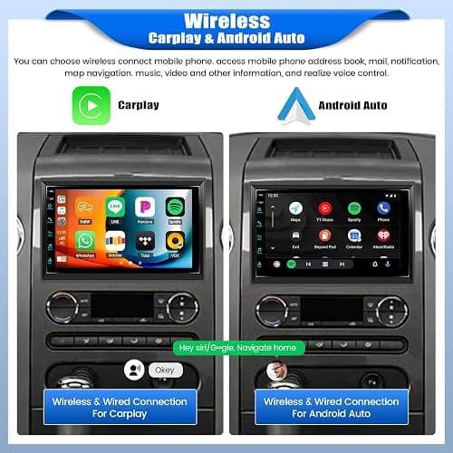 [2+64G] Android 15 Car Radio Stereo for Ford F150/F250/F350 2004-2014 with Wireless Carplay,7” Touch Screen Car Stereo with Mirror Link Bluetooth FM/RDS WiFi GPS SWC HD Backup Camera thumbnail 2