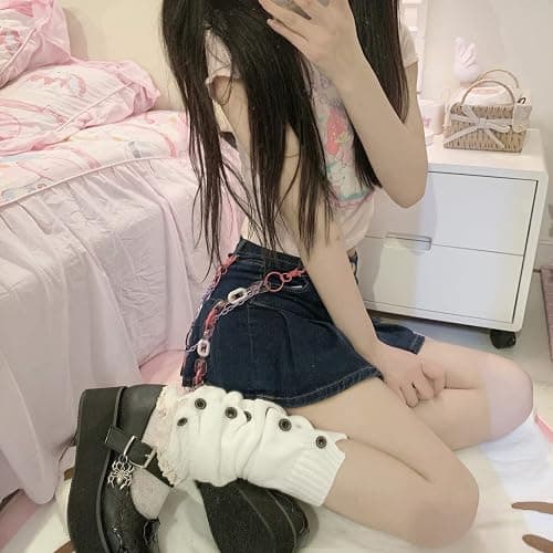 Lebaley Kawaii Leg Warmers Y2K Harajuku Legs Warmer for Girls Women Lolita Accessorie Gothic Long Sock Winter Ankle Warmers thumbnail 7