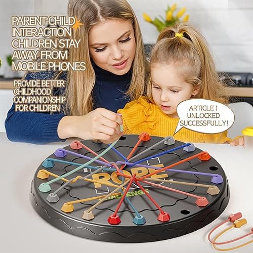 lartoys Rope Untangling Puzzle Game, Educational Strategy Board Game for Kids & Adults, Family Travel Party Games with Multi-Level Challenges, Gifts for All Ages(Manual on Box) Easter Basket Stuffers thumbnail 5