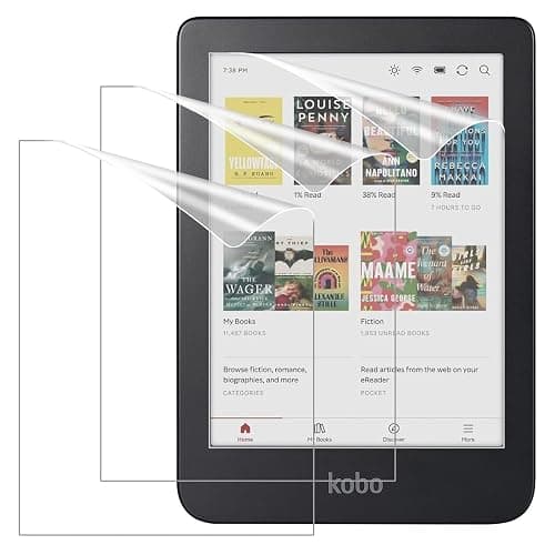 MoKo 3-Pack Screen Protector for Kobo Clara Colour 6" 2024/Kobo Clara BW 6" 2024/Kobo Clara 2E 6" 2022, Anti-Glare Premium PET Protective Film Full-Coverage Matte Screen Protector - Image 1