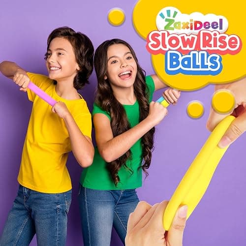 Mini Slow Rising Stress Balls 24 Pack, Stretchy Squishy Ball for Anxiety Relief, Fidget Toys Classroom Supplies for Student Teacher, Travel Sensory Toys for Kids Adults thumbnail 3