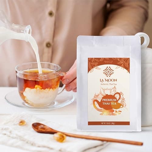 LA MOON TEA - Premium Thai Tea Mix Powder Special Blend Assam Loose Leaf Tea Original From Thailand Make Thai Hot, Iced Thai Tea Taste thumbnail 2