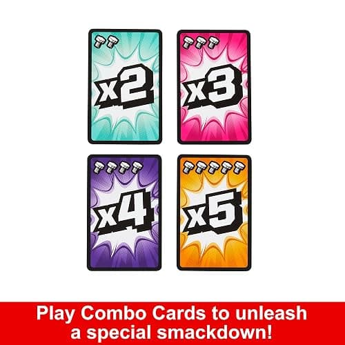 Mattel Games Rock ‘Em Sock ‘Em Robots Fight Cards Card Game, Team Party Game for Kids & Adults with 2 Boxing Gloves thumbnail 5