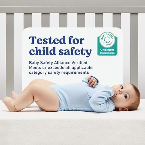 Graco Premium Crib & Toddler Mattress – GREENGUARD Gold Certified, Machine-Washable OEKO-TEX STANDARD 100 Certified Cover with Waterproof Surface, Fits Any Standard Full Size Baby Crib & Toddler Bed thumbnail 4