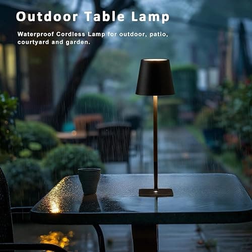 4 Pack Led Cordless Table Lamps-Wireless Rechargeable Lamps Bulk of 4,Waterproof Outdoor Table Lamp for Patio/Restaurant/Dinner Dining Desk Top Lights/Kitchen Countertop, Value Pack of 4,Multiple Set thumbnail 5