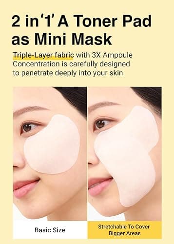 MISSHA Vita C Tone Up Ampoule Toner Pads 80 Count Exfoliating | Pre-soaked sheets with enzyme care support smoother texture, moisture, elasticity, and quick daily masking or wiping. thumbnail 6