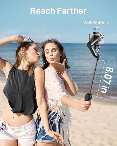 hohem iSteady V3 Ultra Gimbal Stabilizer for iPhone, Phone Gimbal with AI Auto Tracking, Detachable Touchscreen Remote, Built-in Extension Rod, Tripod, Fill Light, for Vlog, Travel, Pet, Fitness thumbnail 6