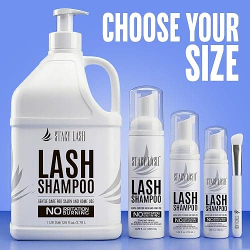 STACY LASH Eyelash Extension Shampoo + Brush / 1.69 fl.oz / 50ml / Eyelid Foaming Cleanser/Wash for Extensions & Natural Lashes/Safe Makeup Remover/Supplies for Professional & Home Use thumbnail 7