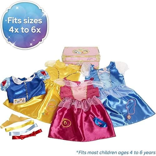 Disney Princess Dress Up Trunk Deluxe 21 Piece Officially Licensed [Amazon Exclusive] thumbnail 4