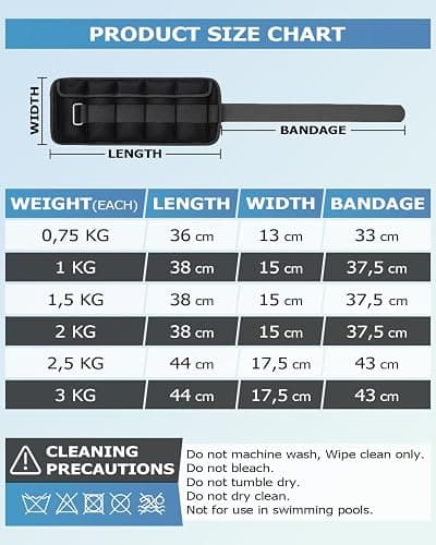 Fragraim Gewichtsmanschetten, Verstellbares Gewichte für Beine und Arme, Paar(2 Packungen) 1,5kg/2kg/3kg/4kg/5kg/6kg/8kg/10kg, Handgelenk Gewichte, Knöchelgewicht, Fußgewichte Set thumbnail 6