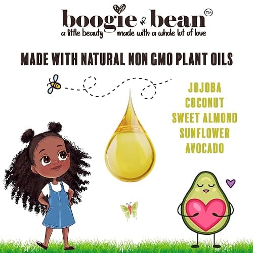Boogie and Bean Baby and Kids Hair Growth Oil, Nourishing Hair Oil for Infants, Toddlers and Children, Moisturizes Waves, Curls, Coils and Locs thumbnail 5