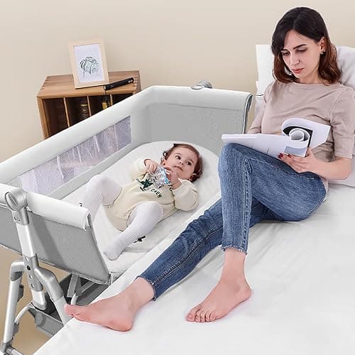 Wonder Living Baby Bassinet Mattress, Breathable, Premium Foam, Hypoallergenic, Non-Toxic, Oval Shaped with Removal Waterproof Cover, 20" x 33" x 2'' thumbnail 2