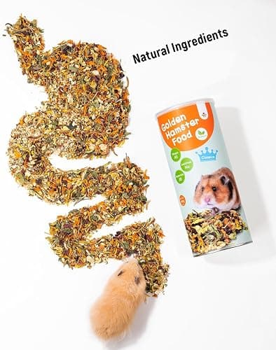 Niteangel Nature Golden Hamster Food: 1kg/35.27oz Complete & Balanced Diet | Selected Well-Matched Nutrient Composition & No Additives Treats Small Animal Food for Syrian Golden Hamsters or Small-Pets thumbnail 2