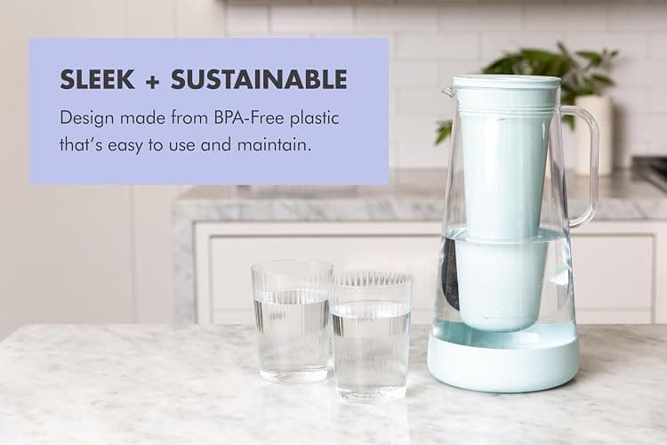 LifeStraw Home – Water Filter Pitcher, 10-Cup, BPA Free Designed for Everyday Protection Against Bacteria, parasites, microplastics, Lead, Mercury, PFAS, and a Variety of Chemicals thumbnail 5