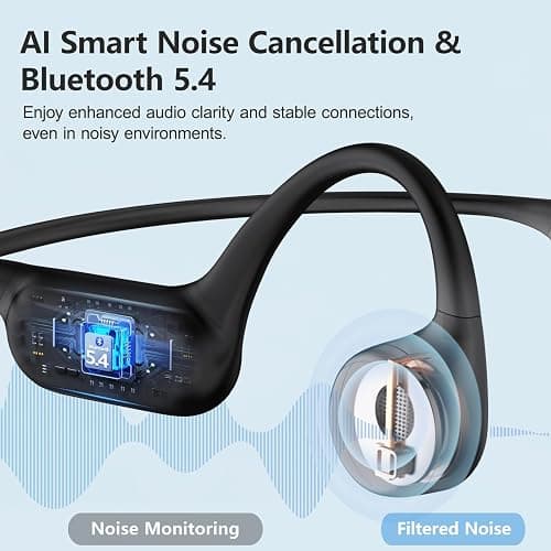 Dnniakm Swimming Headphones,Bone Conduction Headphones Bluetooth 5.4,IPX8 Waterproof,32G Memory Sports Headphone,Underwater Headphone with MP3-Player for Swim,Open Earphones for Swimming (Black X20) thumbnail 8