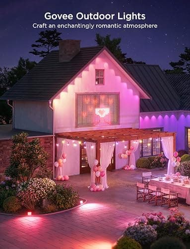 Govee Permanent Outdoor Lights 2, 100ft RGBIC Outdoor Lights with 72 LED Lights, IP67 Waterproof, 100 Scene Modes with 40lm White for Outdoor Decorations, Works with Alexa, Google Assistant, White thumbnail 8