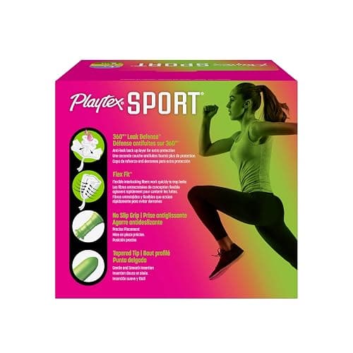 Playtex Sport Tampons Multipack, Light/Regular/Super, Fragrance Free, 46ct thumbnail 3