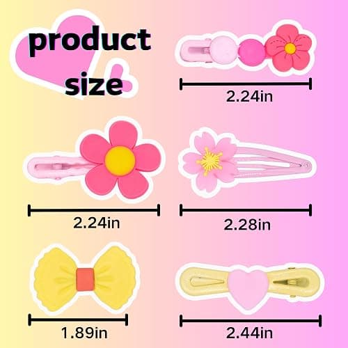 MAITIANISK 70PCS Hair Accessories for Girls Little Girl Hair Clips Barrettes for Baby Toddler Teens Women Kids Cute Candy Colorful Flower Gift for 6-18 Ages (Girls Hair Accessories) thumbnail 2