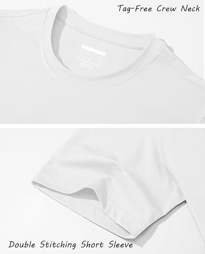 EKLENTSON Men's Cotton Crewneck T-Shirts Short Sleeve Plain Tee Moisture Wicking Casual Tshirts Solid Color thumbnail 5