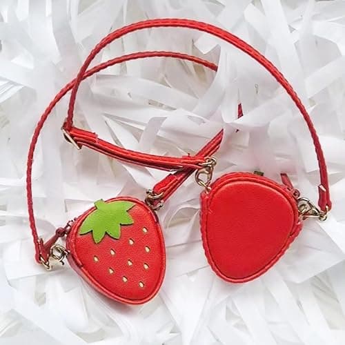 Compatible with Labubu – Strawberry-Shaped Crossbody Bag for Collectible Figures – Fits Gen 1, 2, 3 thumbnail 3
