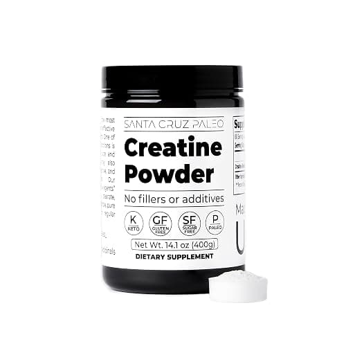 Santa Cruz Paleo, Creatine Monohydrate Powder Micronized, Unflavored Pre Workout and Muscle Support Supplement, Gluten Free Keto, Mix with Water or Shakes, No Fillers or Additives, 80 Servings, 400g thumbnail 8