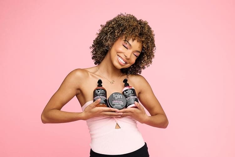 tgin Rose Water Shampoo + Conditioner Duo for Curly, Coily and Wavy Hair, Sulfate Free, with Rose Water, Acai Berries, Nourishes and Detangles Dry, Color Treated Hair, 13 oz thumbnail 5