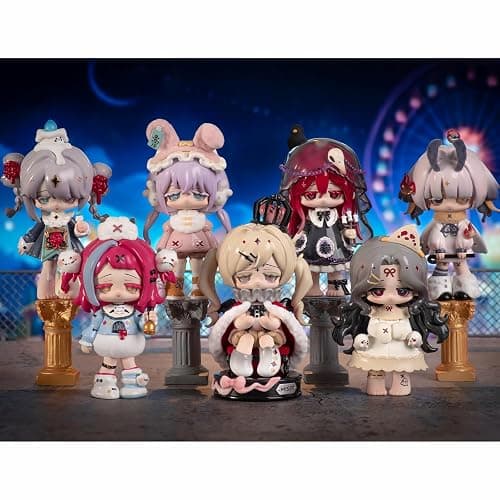 CALEMBOU Anime Blind Box Figure, Cute Crow Paradise Series Blind Box Chibi Figure for Desktop Ornament, Collectable PVC Toys for Birthday Gifts thumbnail 8
