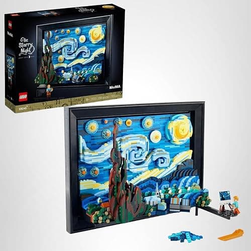 LEGO Ideas Vincent Van Gogh The Starry Night - Building Set for Adults, Ages 18+ - Beautifully Detailed Home Wall Art Decor - Gift for Men & Women - 21333 thumbnail 7